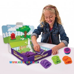 Песок для детского творчества Wacky-tivities Kinetic Sand DOGGY фиолетовый и зеленый 71415Dg